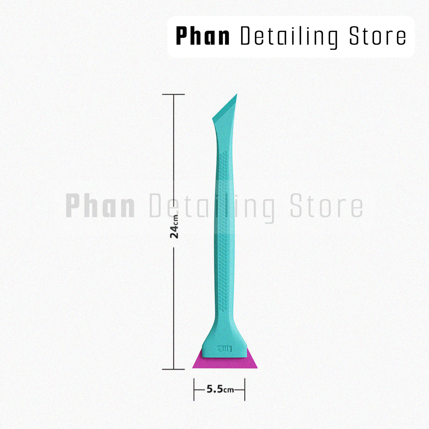 Gạt ô Kính Nhỏ Qili Lưỡi Cao Su / Thân Nhựa