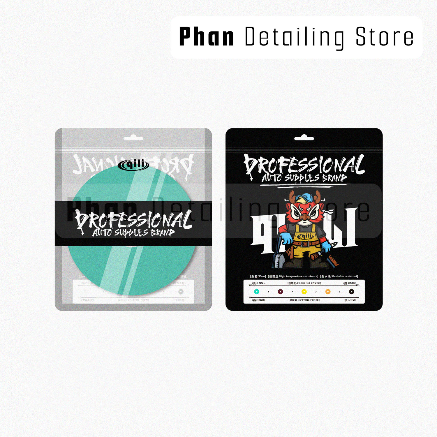 Phớt Xốp Xanh Đánh Bóng Bước 1 Size 3 inc Qili